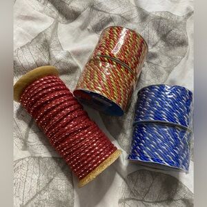 5PC. Lot Christmas Twisted Cord Rolls